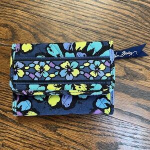 Vera Bradley Indigo Pop Trifold Wallet